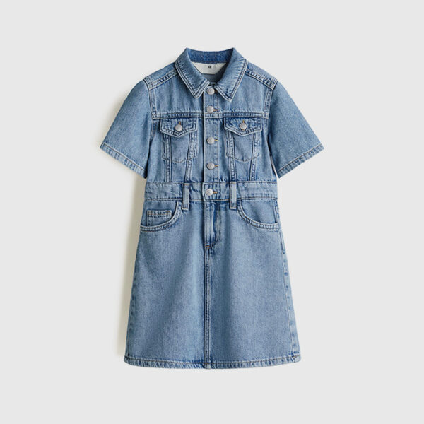 Cotton denim dress
