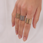 Anel Religioso Com Pai Nosso Gravado Design Exclusivo Banhado A Ródio