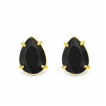 Brinco Gota Zircônia 1,4cm Banhado a Ouro