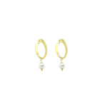 Brinco Luxo Oval Com Pérolas Banhado A Ouro