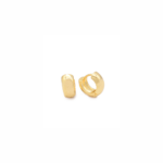 Brinco Feminino Argola Lisa P Design Delicado Banhado A Ouro