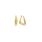Brinco Feminino Argolinha Chapada Banhado a Ouro