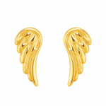 Brinco Asa Angelical Banhado a Ouro