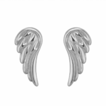 Brinco Asa Angelical Banhado a Ródio