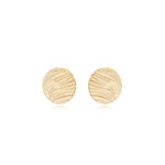 Brinco Redondo Minimalista Banhado A Ouro