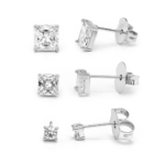 Trio de Brincos Zircônias Mini Belle Flow Banhado