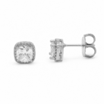 Brinco Estilo Halo com Zircônias Elegante