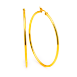 Brinco Feminino Argola G Aço Inox Dourado e Prata