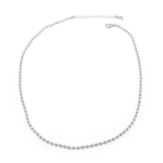 Choker Mini Elos De Bolinhas Moderno E Elegante Banhado a Ródio