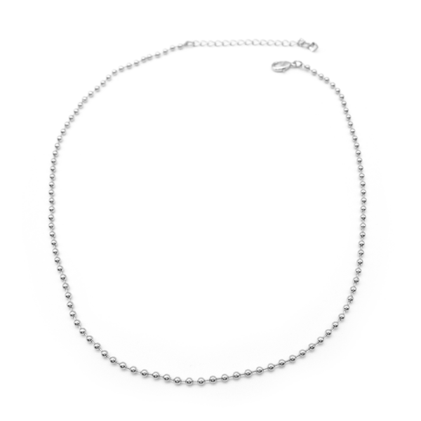 Choker Mini Elos De Bolinhas Moderno E Elegante Banhado a Ródio