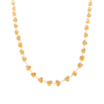 Choker Cristais Triangulares Banhada a Ouro