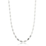 Choker De Plaquinhas Básica Banhado A Ródio