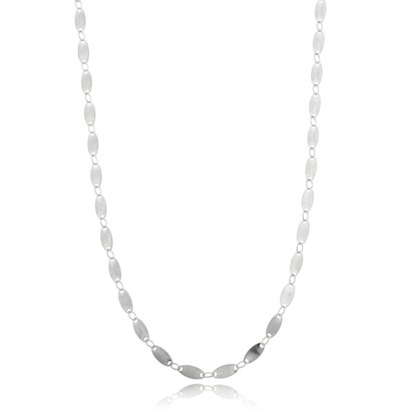 Choker De Plaquinhas Básica Banhado A Ródio
