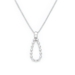Choker Gota de Bolinhas e Ponto de Luz Banhado a Ouro e Ródio