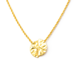 Choker Cordão Baiano com Chapa Martelada Banhado a Ouro e Ródio