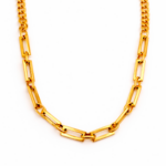 Choker Feminino em Aço Inox Brilha Elos Grume com Acabamento PVD