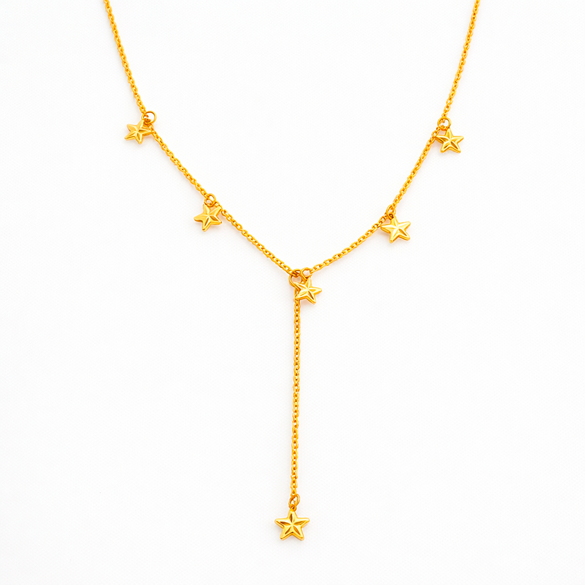CR2205-OU-1 Corrente de Elos com Estrelas Chapinhas Penduradas - Imagem 1