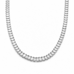 Colar Riviera com Pedras de Zircônia em Baguete Cravadas Elegante