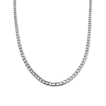 Corrente Masculina 60 Cm Elo Grumet Aço Inox Prata