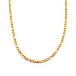 Corrente Masculina 60 Cm Elo 3x1 Aço Inox Dourado