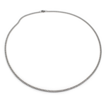 Corrente Masculina 60 Cm Elo Grumet Pequeno Aço Inox Prata