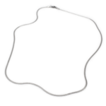 Corrente Masculina Fita 2 Mm 60 Cm Aço Inox Prata