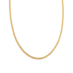 Corrente Masculina 70 Cm Elo Grumet Aço Inox Dourado