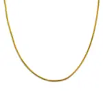 Corrente Rabo de Rato 2mm em Aço Inox com Acabamento Dourado e Prata 45cm