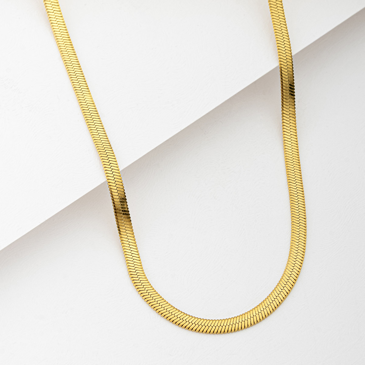 CRA210-1 Corrente De Fita 3 Mm Em Aço Inox Com Acabamento PVD Dourado Ou Prateado - Imagem 1