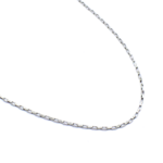 Corrente Masculina Elo Quadrado Aço Inox Prata