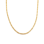 Corrente Masculina 60 Cm Elo 3 Por 1 Aço Inox Dourado