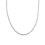 Corrente Masculina 60 Cm Elo 3 Por 1 Aço Inox Prata