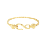 Bracelete de Aço Inox com Fecho em “S” Misto