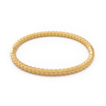 Bracelete Feminino Torcido Em Aço Inox PVD Dourado