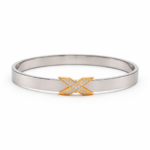 Bracelete Feminino em Aço Inox Brilha X Luz com Acabamento PVD