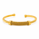 Bracelete em Trama em Aço Inox Elegante