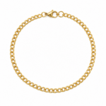 Pulseira Elo Grumet Fina 20 cm em Aço Inox Elegante