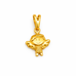 Pingente Anjinho 1cm Banhado a Ouro e Ródio