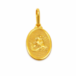 Pingente São Jorge 2cm Banhado a Ouro