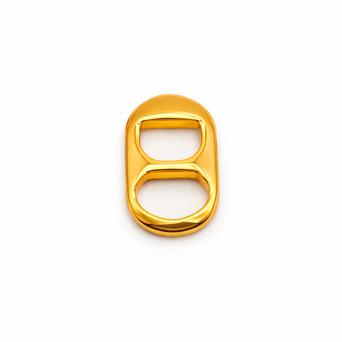 PI694-1 Pingente Lacre Simples 1,9cm Banhado a Ouro e Ródio - Imagem 1