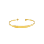 Bracelete Feminino Liso Minimalista Em Aço Inox PVD Dourado